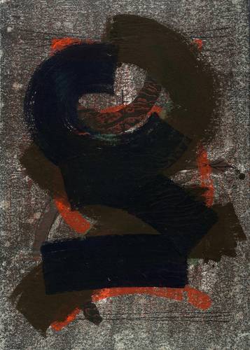 Dennhardt, Klaus -  -  - Ohne Titel (Schwünge und Streifen)