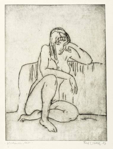 Walther, Fred -  -  - Hockender Akt