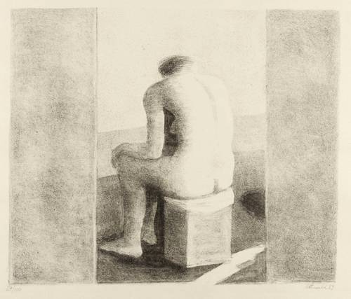 Möhwald, Otto -  -  - Durchblick mit Akt