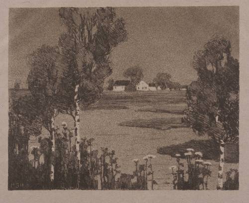 Deutscher Grafiker -  -  - Norddeutsche Landschaft