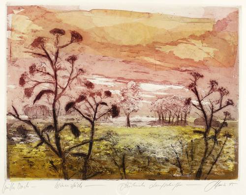 Heinze, Christian - Märkische Landschaften - Märkische Landschaften - Wiesenstück (Gelb-Rot)