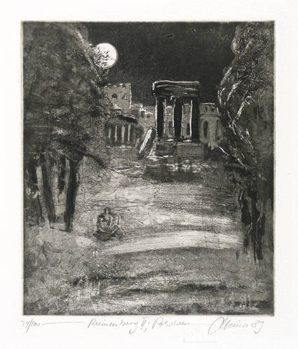 Heinze, Christian -  -  - Ruinenberg mit Liebespaar (Ruinenberg I)