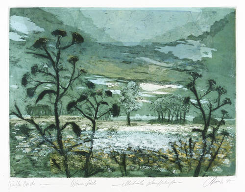 Heinze, Christian - Märkische Landschaften - Märkische Landschaften - Wiesenstück (Blau)