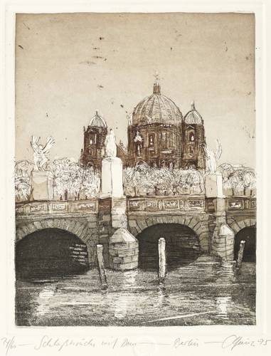 Heinze, Christian -  -  - Schloßbrücke mit Dom