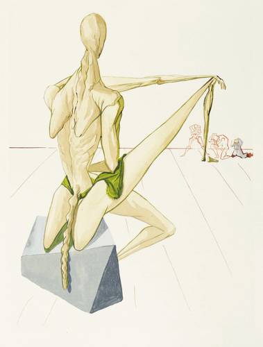 Dali, Salvador - La Divine Comédie - La Divine Comédie - Minos juge aux Enfers (Totenrichter Minos)