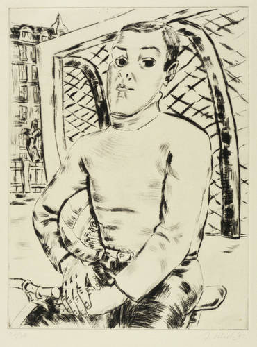 Scholz, Joachim -  -  - Junge mit Ball