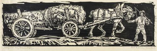 Behrens-Havemann, Paul -  -  - Die Holzfuhre