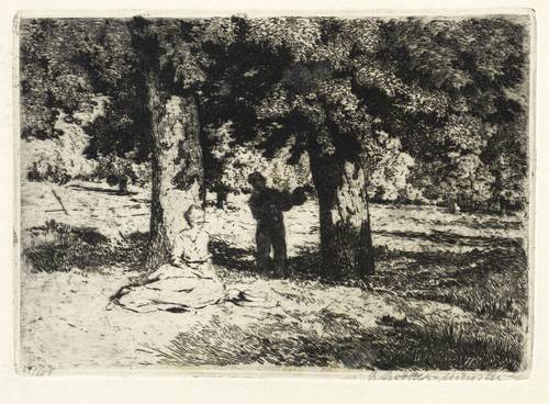 Behrens-Havemann, Paul -  -  - Paar im Baumschatten