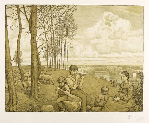 Thoma, Hans -  -  - Frühlingslandschaft