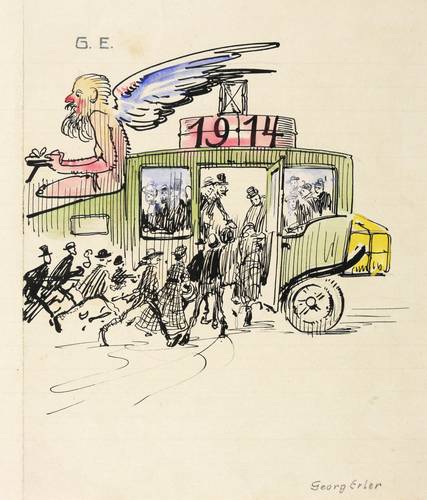 Erler, Georg -  -  - Ansturm auf einen Autobus