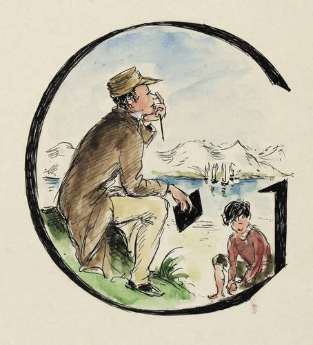 Nestler, Erika -  -  - Der Heranwüchsling, über das Leben sinnierend (Gottfried Keller)