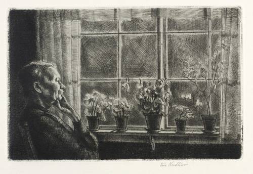 Nordlöw, Eric -  -  - Alte Frau am Fenster