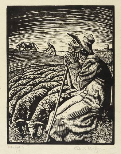 Nehmer, Rudolf - Die Bergpredigt - Die Bergpredigt - Schafhirte (Selig sind die Sanftmütigen)