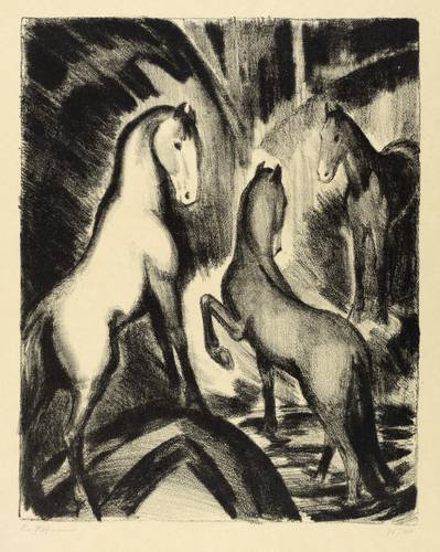 Hofmann, Ludwig von - Rhythmen - Rhythmen - Drei Pferde