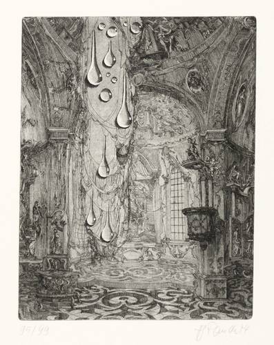 Rauch, Hans-Georg -  -  - Tränen (Kircheninterieur)