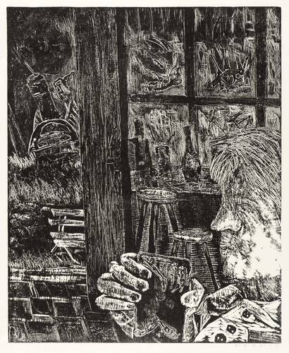 Fekete, Esteban -  -  - Ohne Titel (Selbst im Atelier)