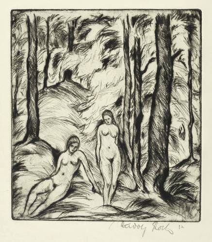 Koch, Rudolf -  -  - Mädchen im Walde