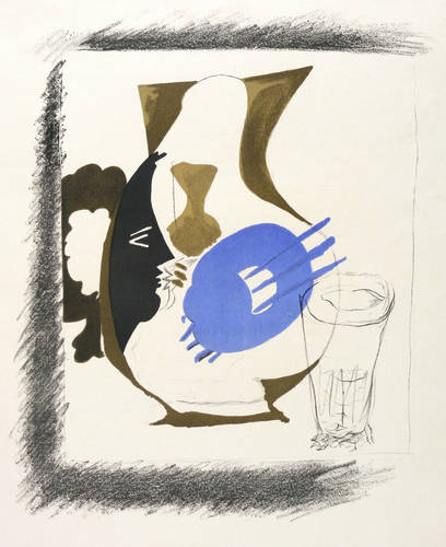 Braque, Georges -  -  - Verre et pichet (Stillleben mit Glas und Krug)