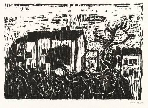 Hund, Hans-Peter -  -  - Stiefmütterchen mit Häusern