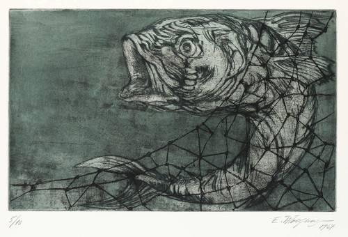 Wolfhagen, Ernst -  -  - Gedichte von Georg Trakl II (Fisch und Netz)