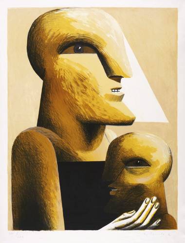 Antes, Horst -  -  - Doppelporträt Groß und Klein