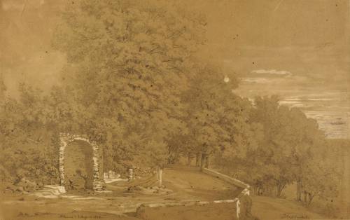 Blaschnik, Arthur -  -  - Brunnen an der Via Appia bei Albano