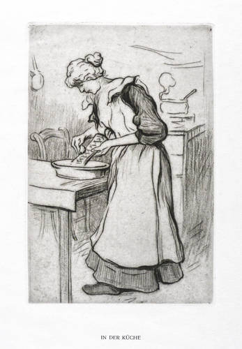 Hoberg, Reinhold -  -  - In der Küche