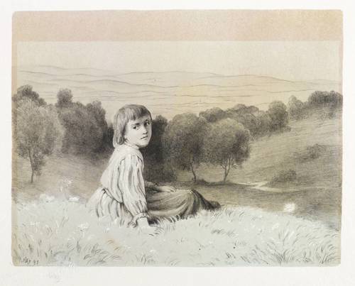 Steinhausen, Wilhelm -  -  - Mädchen im Hügelland