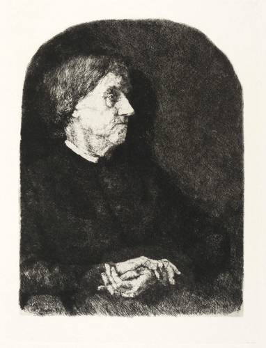 Leibl, Wilhelm -  -  - Leibls Mutter (Bildnis von Leibls Mutter im Lehnstuhl)