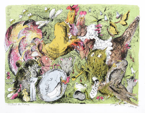 Lahr, Gerhard -  -  - Hochzeit des Hahnes