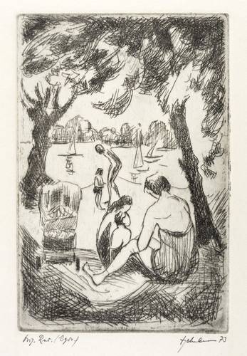 Engelmann, Wilhelm -  -  - Im Freibad