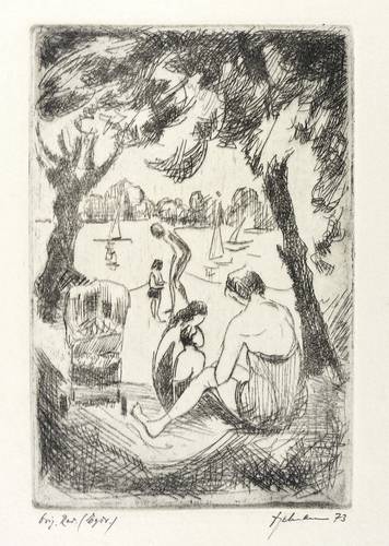 Engelmann, Wilhelm -  -  - Im Freibad