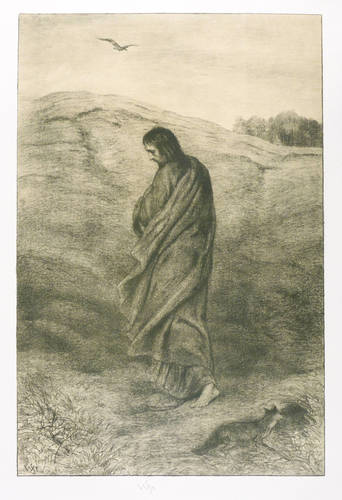 Steinhausen, Wilhelm -  -  - Ohne Titel (Prophet und Fuchs)