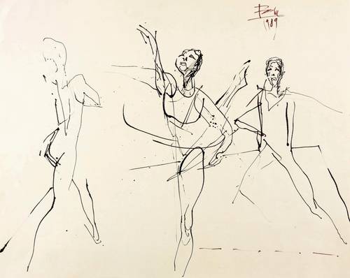 Rechn, Günther -  -  - Ballettszene zu dritt