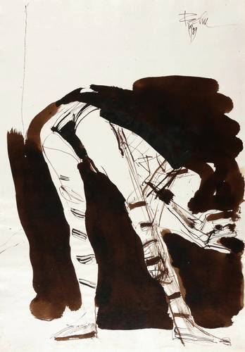 Rechn, Günther -  -  - Tänzerin (sich herabbeugend)