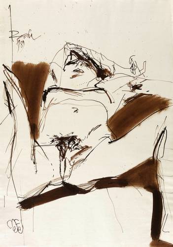 Rechn, Günther -  -  - Akt (liegend)