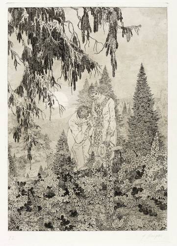 Staeger, Ferdinand - Der Lebensweg - Der Lebensweg - Werbung (Liebespaar)