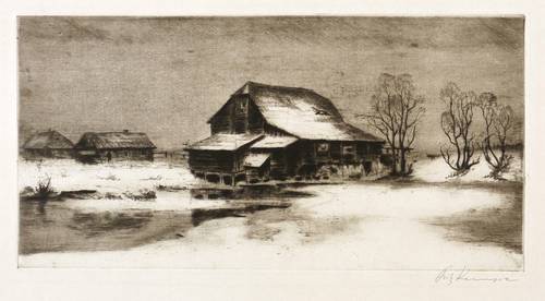 Kempe, Fritz -  -  - Alte polnische Mühle