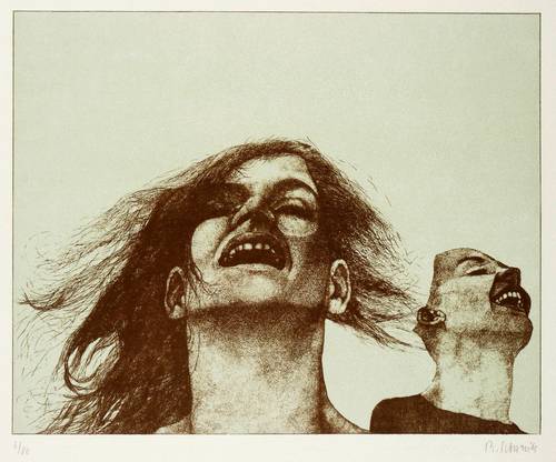 Schwarz, Reiner -  -  - Bildnis eines Mädchens im Wind