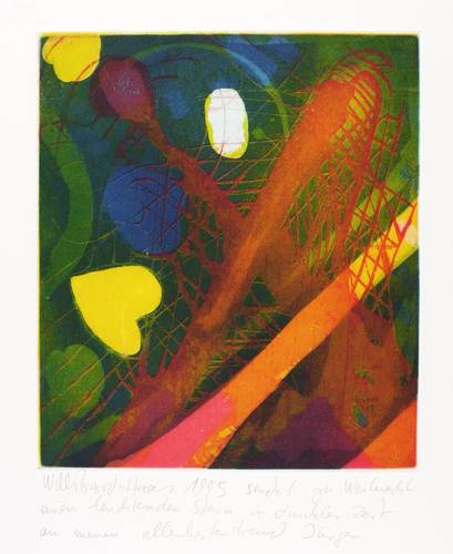 Haas, Willibrord -  -  - Ohne Titel (Leuchtender Stern)