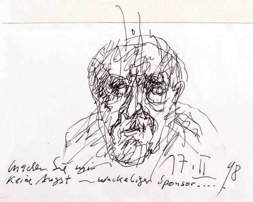 John, Joachim -  -  - Selbstbildnis (Wackeliger Sponsor)