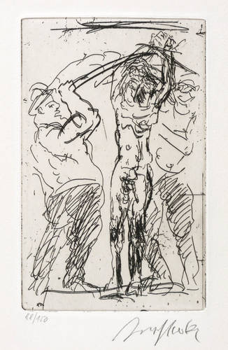 Hrdlicka, Alfred -  -  - Die zweite Sintflut. 33 apokalyptische Gedichte für das Jahr 2000