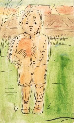 Bauer-Pezellen, Tina -  -  - Junge mit seinem Ball