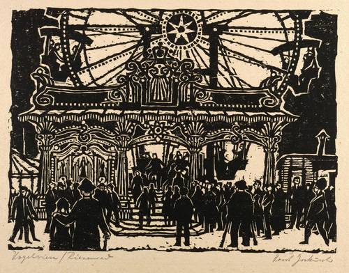 Jockusch, Horst -  -  - Vogelwiese mit Riesenrad (Dresden)