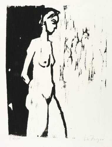 Dewerny, Luise -  -  - Mädchenakt nach rechts