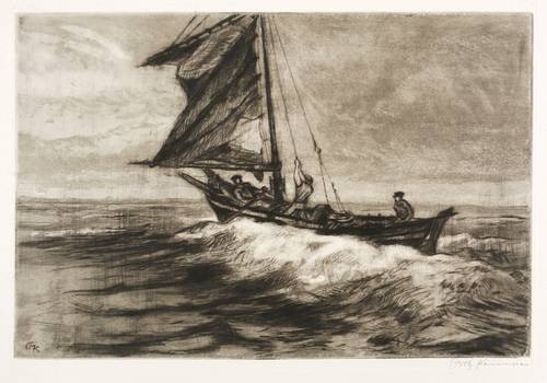 Kempe, Fritz -  -  - Kurenkahn auf dem Kurischen Haff