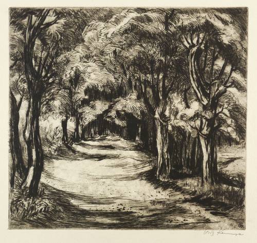 Kempe, Fritz -  -  - Baumallee (Parc de Saint Cloud bei Paris)