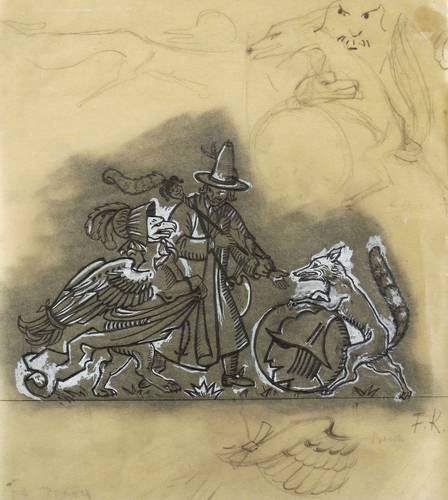 Kempe, Fritz -  -  - Närrischer Maler, Greif und Fuchs