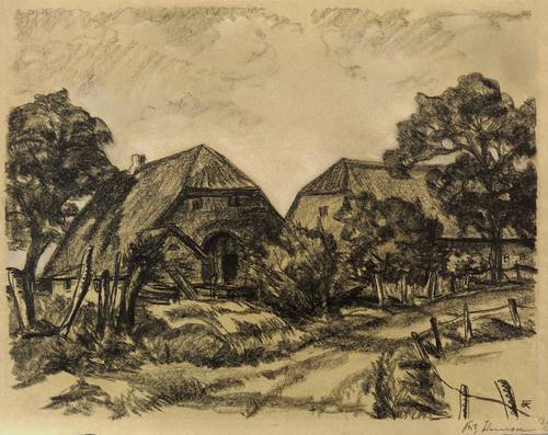 Kempe, Fritz -  -  - Bauernhof in Dangast (Friesland)