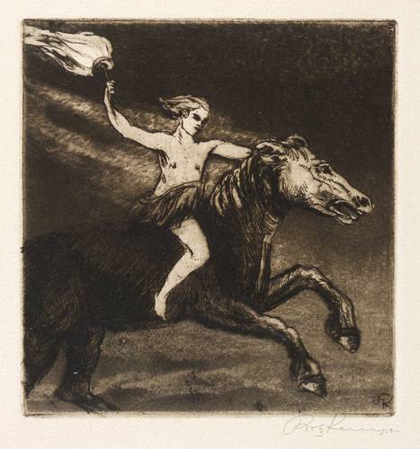 Kempe, Fritz -  -  - Reitender Fackelträger (Prometheus)